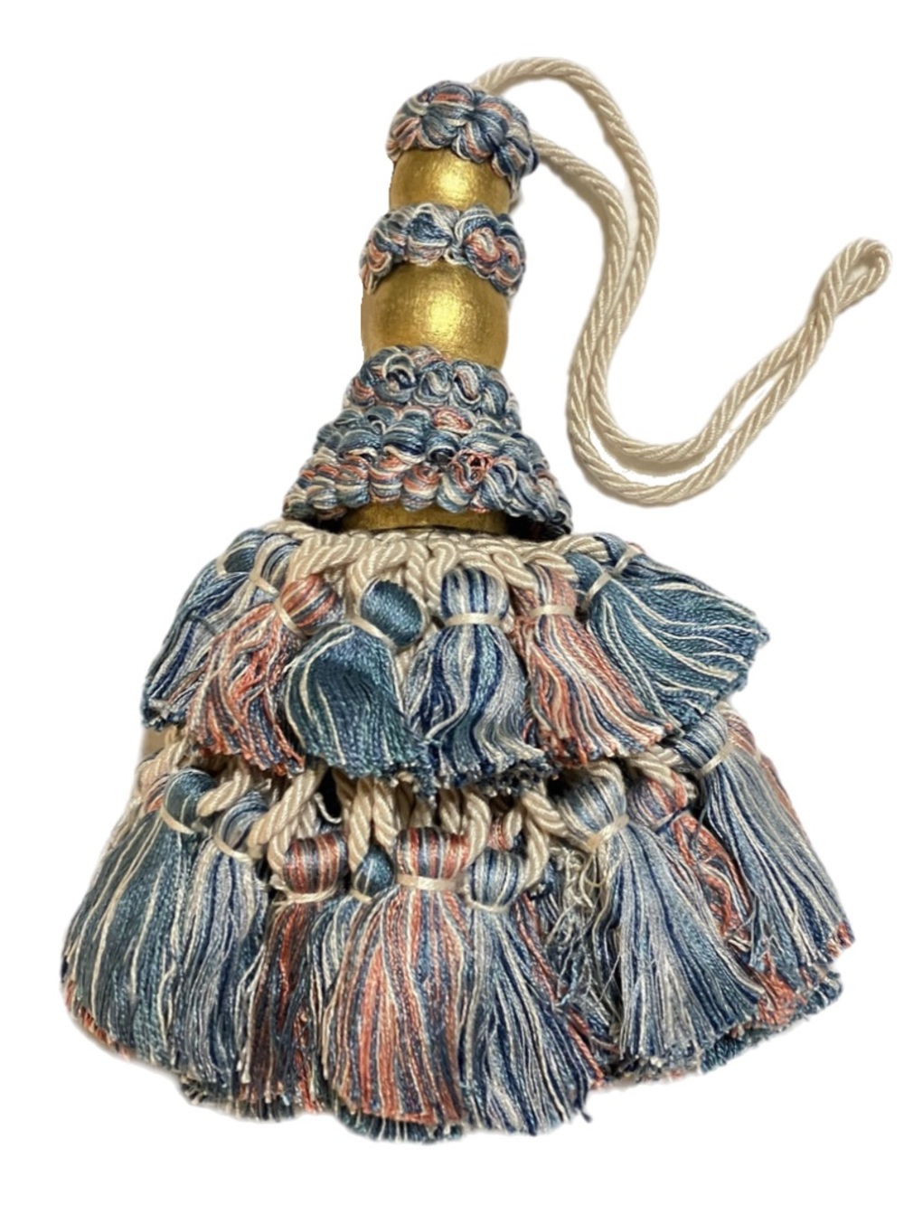 Gigantic Tassel - Rose / Blue / Off White